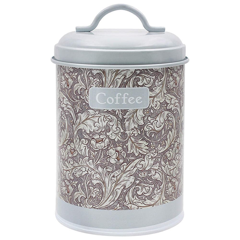 The Leonardo Collection Bachelors Button Design Coffee Metal Canister Tin
