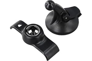 ZYNCUE Car Windscreen Mount Holder for Garmin Nuvi 50 and 50LM GPS Navigation Devices C 360 Swivel, Engineering Plastic, Blac