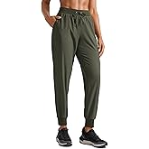 CRZ YOGA Women's Lightweight Workout Joggers 27.5" - Travel Casual Outdoor Running Athletic Track Hiking Pants with Pockets