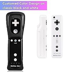 2 Pack Wii Controllers with Motion Plus, includes