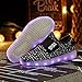 KaLeido Kids 7 Colors LED Light up Shoes Sneakers for Boys Girls (2.5 M US Little Kid/EU 33, Black)