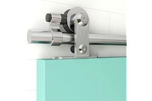 5.5FT/173CM Sliding Door Track Kit, TSMST Internal Stainless Steel Sliding Barn Wood Door Hardware System for Single Door