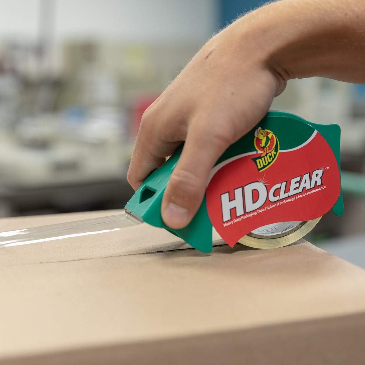 Duck HD Clear Heavy Duty Packing Tape Refill, 1.88 Inch x 54.6 Yard, 1 Roll (297438) : Rolls Of Tape For A Tape Gun : Office Products