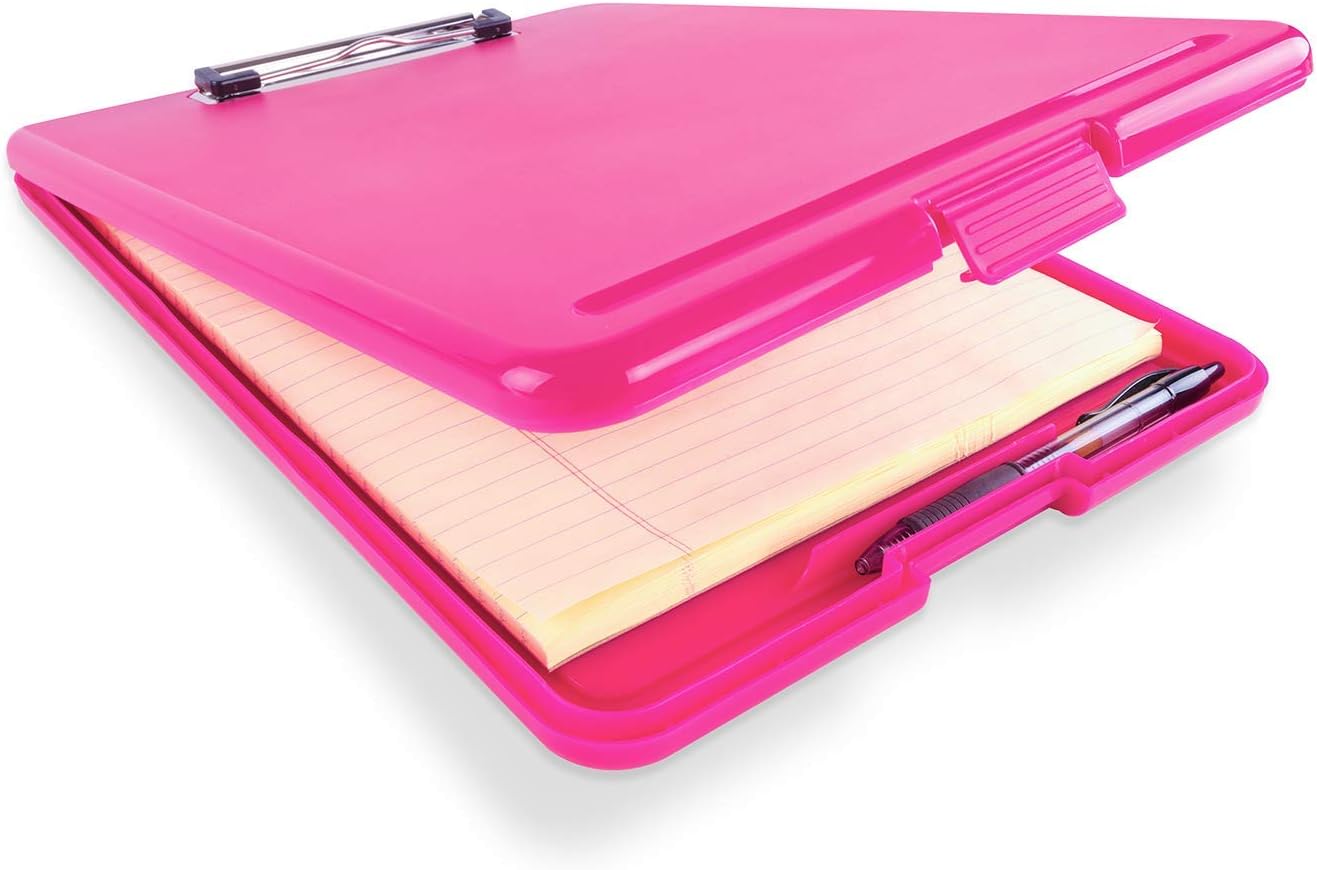 Storage Plastic Clipboard can be Opened Foldable for Nurse Students, Teachers, Sales, Utility, Jobsite,Industrial, Office Professional Size(35 × 24 × 2.5mm) (Red)
