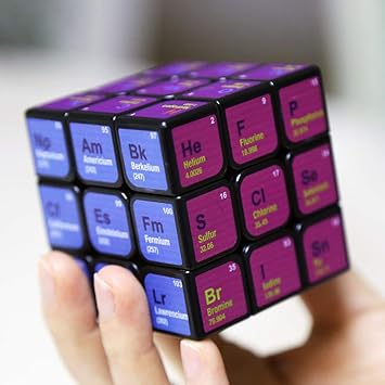 DYTesa 3x3x3 Magic Cube Periodic Table Printing Puzzles Toy for Kids