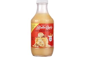 Uncle Bob's Butter Country Rich & Creamy Cinnamon Bun Flavored Buttermilk Syrup for Pancakes, Waffles, French Toast, & More, No Corn Syrup, Gluten Free, 16 fl oz Bottle