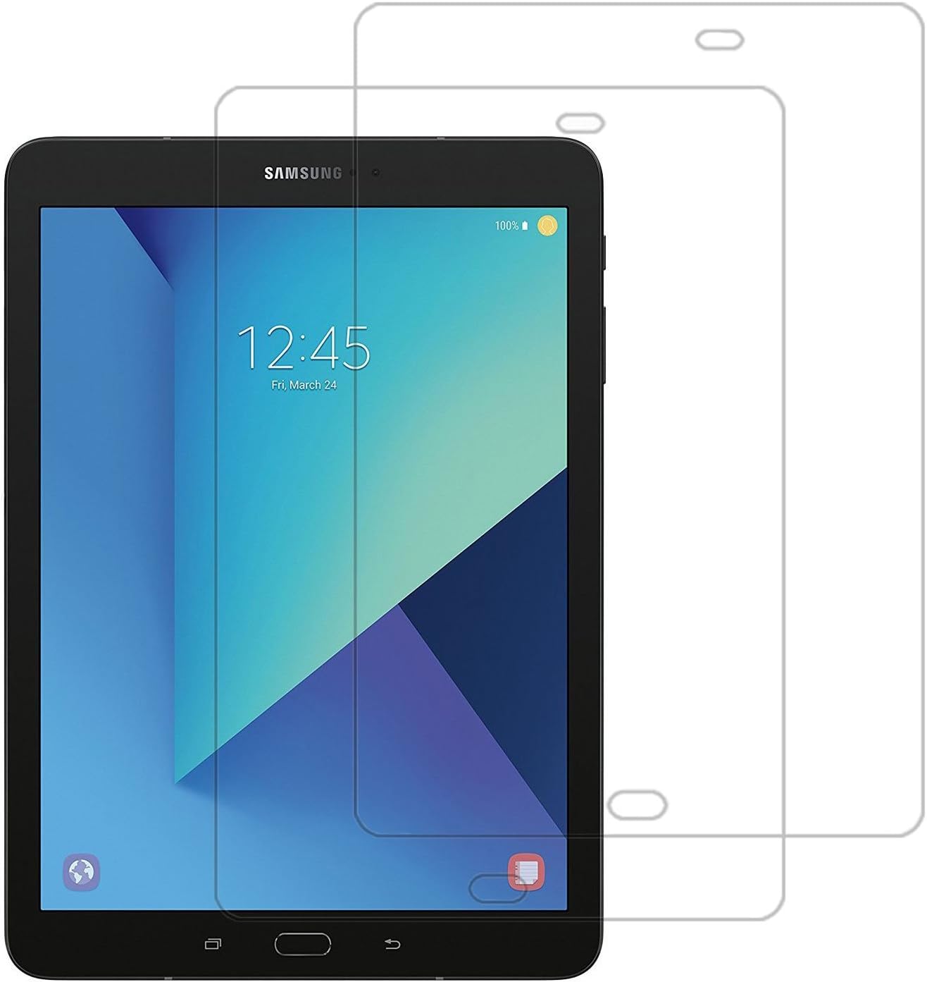 RUBAN [2-Pack] Galaxy Tab S3 / Tab S2 Glass Screen Protector, Tempered Glass Screen Protector for Samsung Galaxy Tab S3 / Tab S2 9.7” Tablet, Bubble-Free/Anti-Fingerprint [Clear]