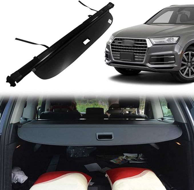 OREALTOOL Black Retractable Cargo Cover Luggage Shade Shield for Audi