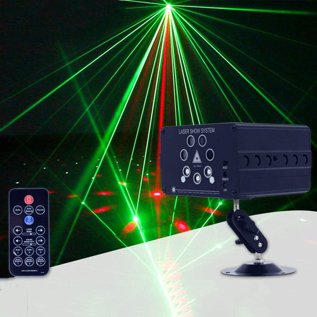 Stage Light, LED 7 Hole 120 Picture Lǎser Light Disco Stage Light Projection Lamp for Party KTV Bar Indoor stage disco A2