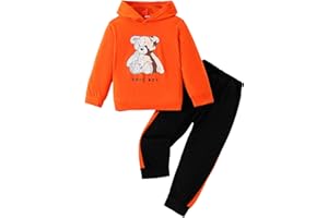 GOLLUNER Boys 2 Piece Outfits Long Sleeve Hooded Sweatshirt Top Camouflage Sweatpants Fall Winter Clothing Set 5-10T
