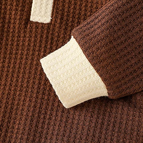 boy onesies 3-6 months long sleeve winter clothes fall rompers with snaps brown one piece outfits jumpsuits bodysuits plain