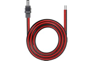 DC5521 DC Power Cable for Starlink Mini, 14AWG 5.5x2.1mm Male Plug to Bare Wire Pigtails 3.28ft Extension Cord for Starlink M