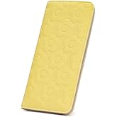VIMUTI Ultra Slim Thin Wallet Women 3D Embossed Flower Leather Womens Wallet RFID Blocking Credit Card Holder Bifold Clutch Long Ladies Billfold Wallet for Women Yellow
