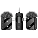 Sumestic 3-in-1 Mini Wireless Lavalier Microphone for iPhone, Android &amp; Camera - Ideal for Vlogging, Content Creation &amp; Video Recording with AI Noise Reduction, 328ft Range &amp; 20H Battery Life