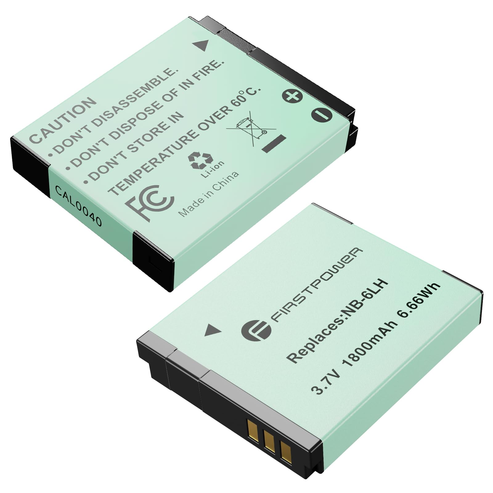 Photo 1 of FirstPower 2-Pack NB-6LH/NB-6L Batteries Replacement for Canon PowerShot SX540 HS, SX530 HS, SX520 HS, SX510 HS, SX500 HS, SX500 is, SX710 HS, SX700 HS, SX610 HS, SX600 HS, SX280 HS, SX270 HS, D30,S90