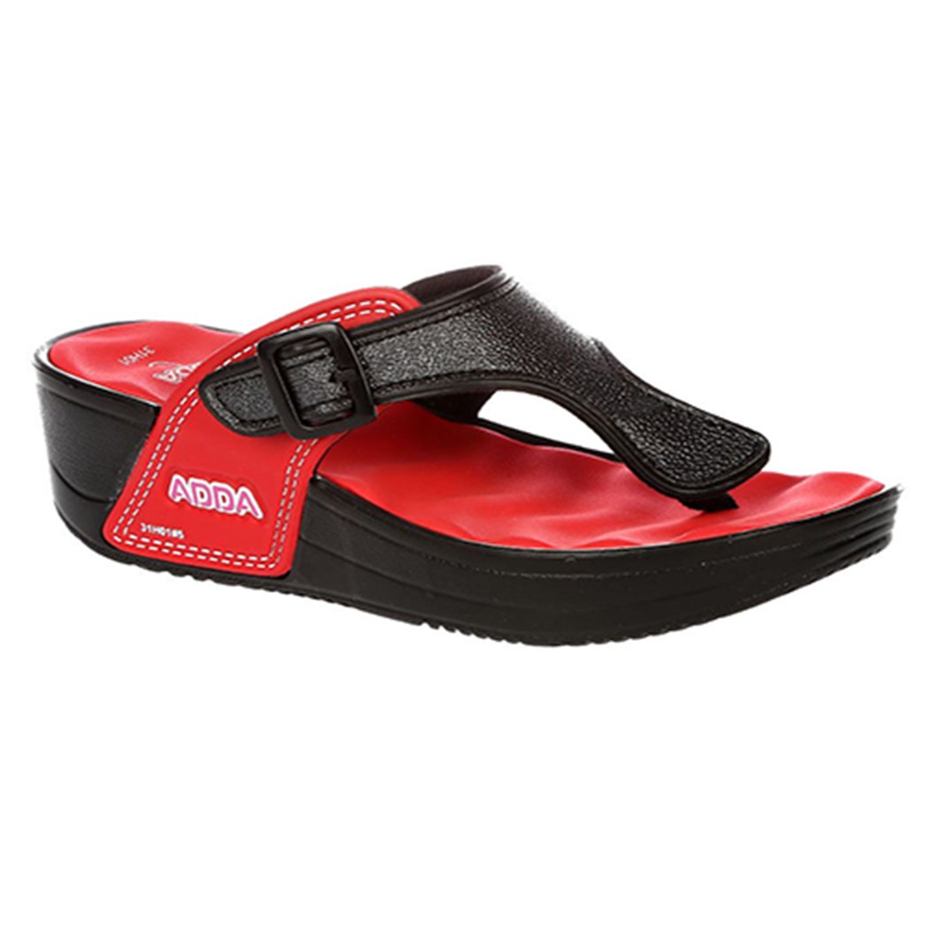 adda women's flip-flops pink synthetic house slippers