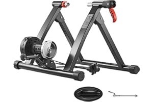 VEVOR Bike Trainer, Bicycle Stationary Trainer Stand for Indoor Exercise Riding with Quick Release Skewer & Front Wheel Riser