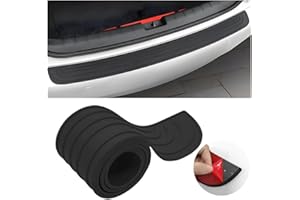 Yourkar Car Rear Bumper Guard, Anti-Scratch Auto Trunk Door Entry Protector, Non-Slip Bumper Protection Strip for Most Cars, SUVs, Trucks, Universal Exterior Car Accessories (Black, 35")