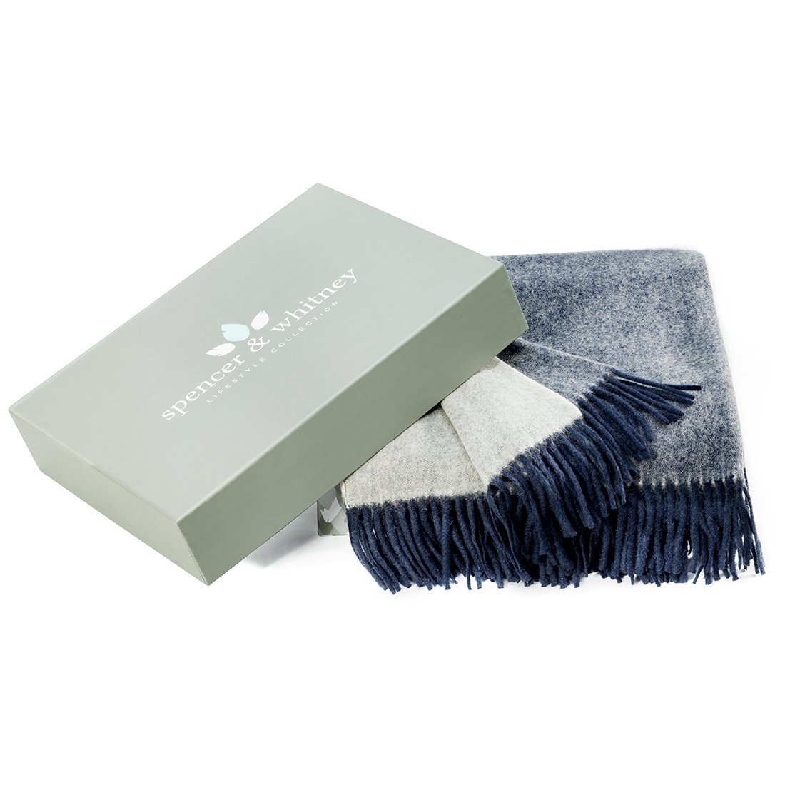 SPENCER&WHITNEY Soft Light Blanket 100% Australian Wool Soft Throw Blanket Light And Breathability Large Fleece Blanket