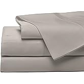 Cozy Earth Luxury Bed Sheet Set - 100% Viscose from Bamboo Fabric, Ultra-Soft & Breathable, Fits Regular & Deep Pocket Mattresses up to 20" - 4 Pieces Twin Sheet Set Dove Grey