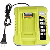 KUNLUN OP401 40-Volt Battery Lithium-Ion Charger for Ryobi 40V OP4050A OP4026 OP40601 OP4040 OP4030 OP4015 OP40201 Li-ion Battery with LED Indicator(40V Batteries Not Included)