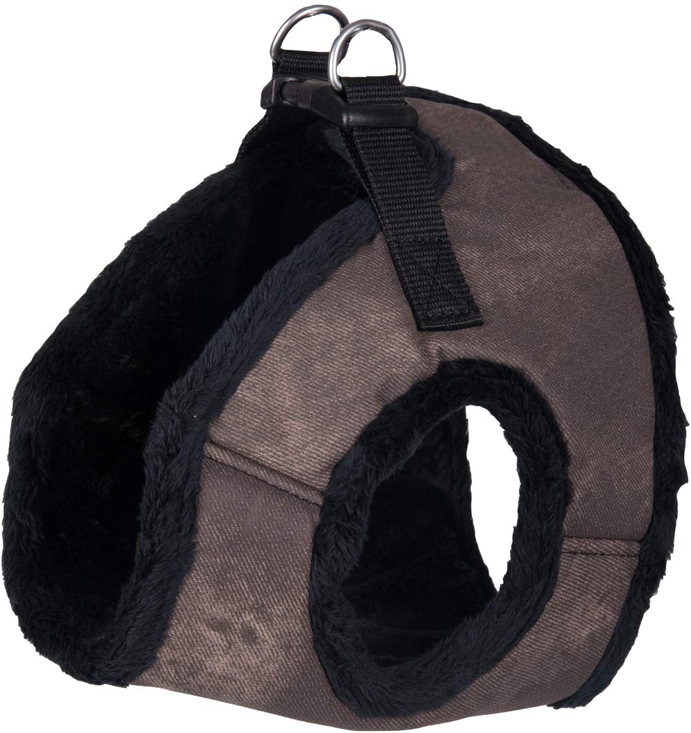 Flamingo Mellow Jeans Dog Harness Brown 33 cm 20 mm