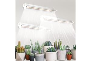 GYTF T5 Grow Lights 1.4Ft, 5000K White Full Spectrum LED Plant Growing Lamp Strips for Indoor Plants, Seeds Starting, Succulents, High PPFD with V-Shaped Reflector