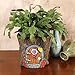 SIGNALS Fairy Door in Tree Stump Planter - Fairy Garden Tree Trunk Cement Flower Pot/Garden Planter Lawn Ornament