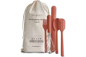 TAMPOCO DESIGN LLC Tampoco Real Kids Cooking & Baking Set – Montessori Kitchen Tools for Real Cooking with Food-Safe Silicone Utensils – Functional & Fun Gift for Young Chefs