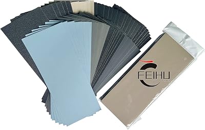 FEIHU Ultra Fine 51 Sheet Sandpaper Set 120-10000 Grits 9x3.6 Inch