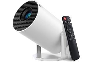 Mini Projector with WiFi and Bluetooth, Built-in App,1080P Supported Portable Movie Projector, 130" Display Home Theater Video Projector, Compatible with TV Stick, HDMI, USB, Smartphone, and Laptop