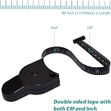 LiteTour Body Tape Measure - Retractable Self-Locking Fitness Tool 60 Inch view 2