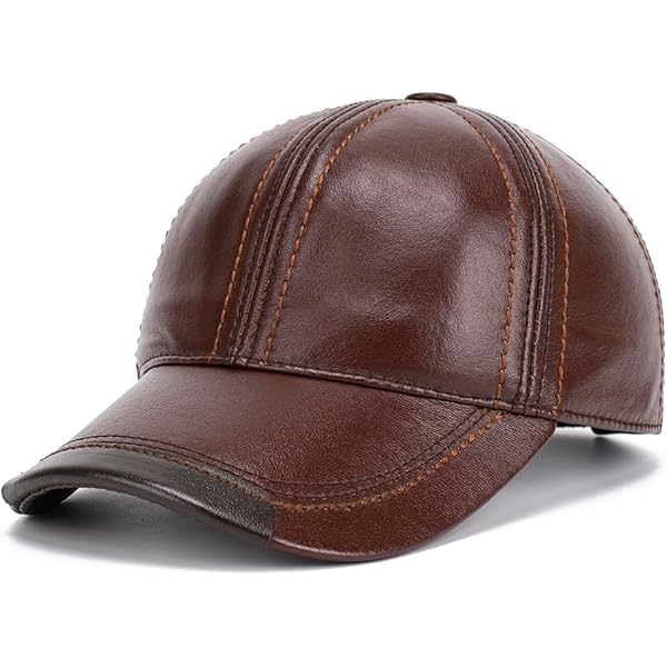 Zessano Genuine Leather Unisex Baseball Cap - 100% Sheep Leather