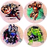 Dynamic Discs Marvel Avengers DyeMax Mini Fuzion Judge Disc Golf Mini Marker Disc