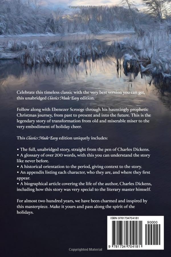A Christmas Carol (Classics Made Easy): Unabridged, with Glossary, Historic Orientation, and Character Guide Dec 10, 2021