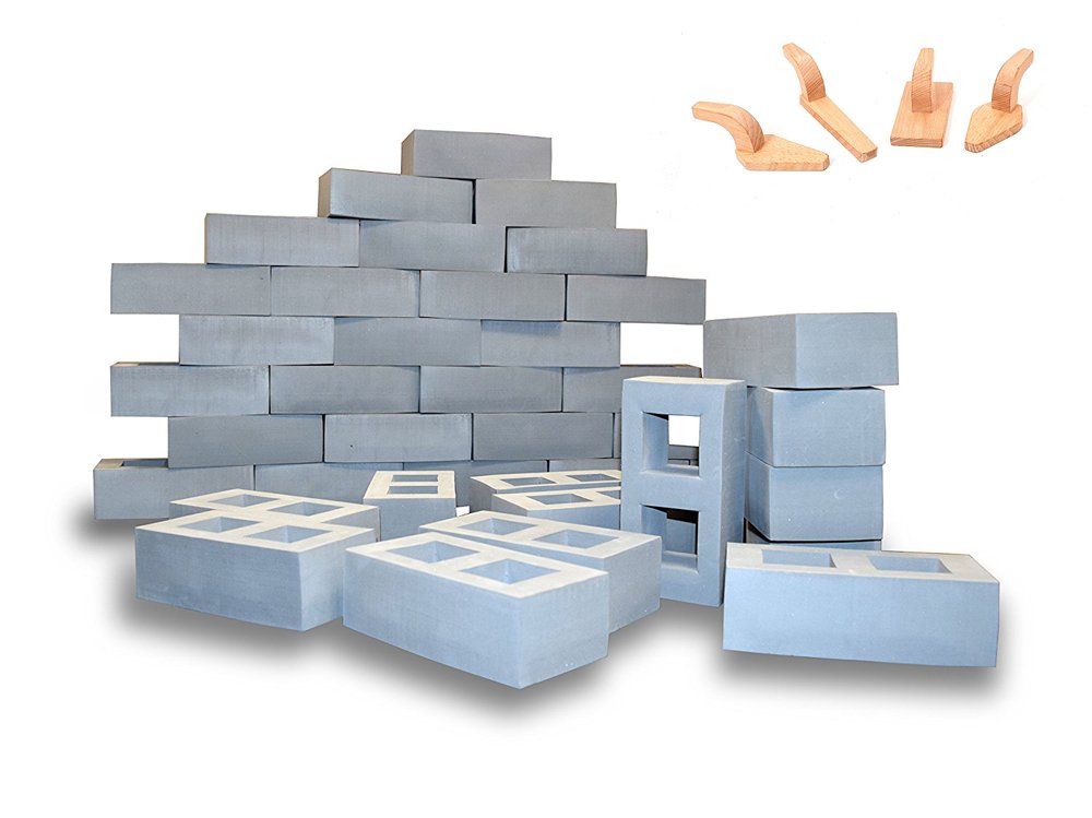 Playlearn 20 x Foam Breeze Bricks Building Cinder Blocks Toddler Child