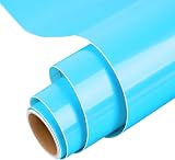 IModeur Glossy Light Blue Permanent Vinyl Roll 30.5x152.5cm Adhesive