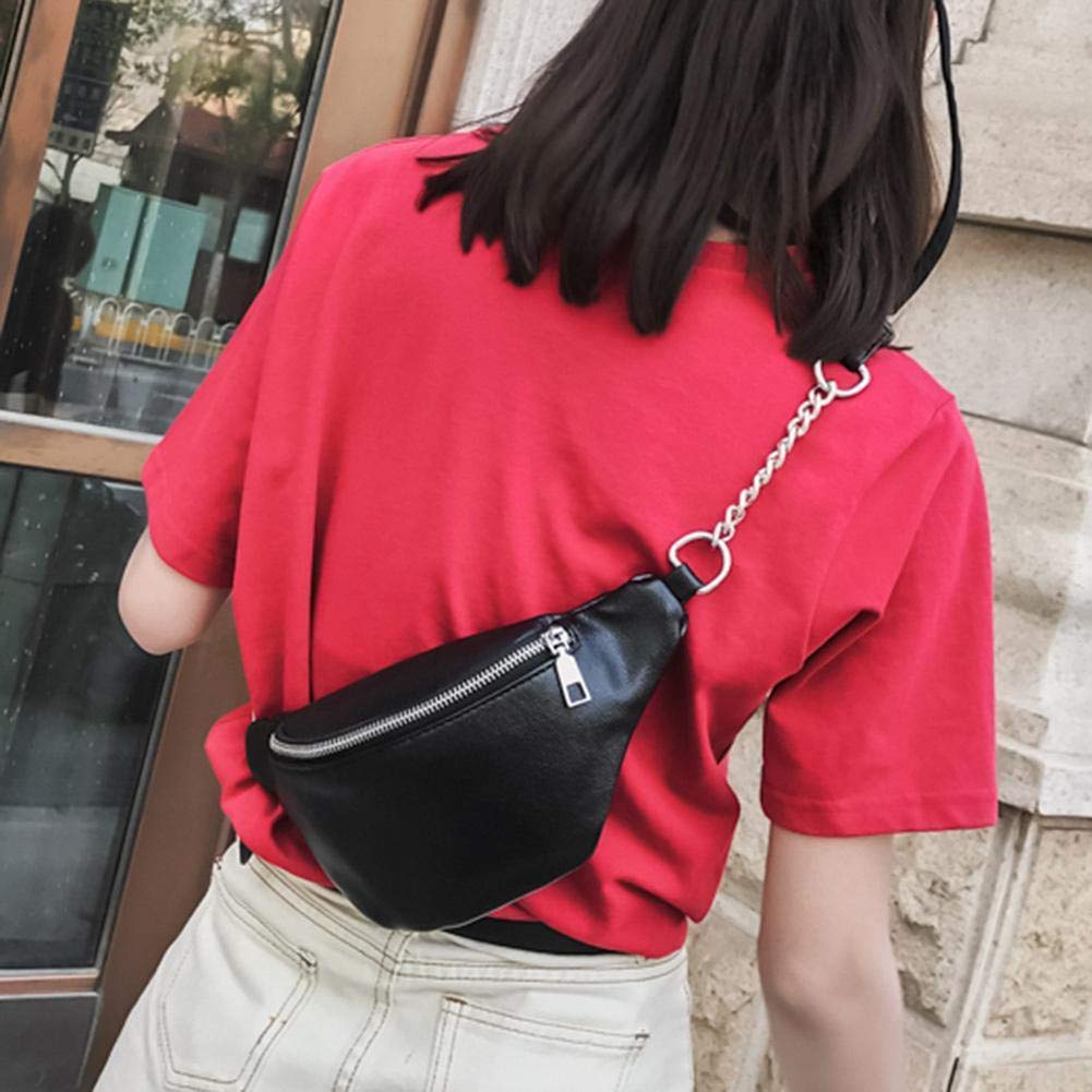 Marsupi sportivi Geagodelia Marsupio da Donna Ragazza Elegante Marsupio in  PU con Cinturino Regolabile per Escursioni Escursionismo Festival allAperto  urban-earth.co.uk