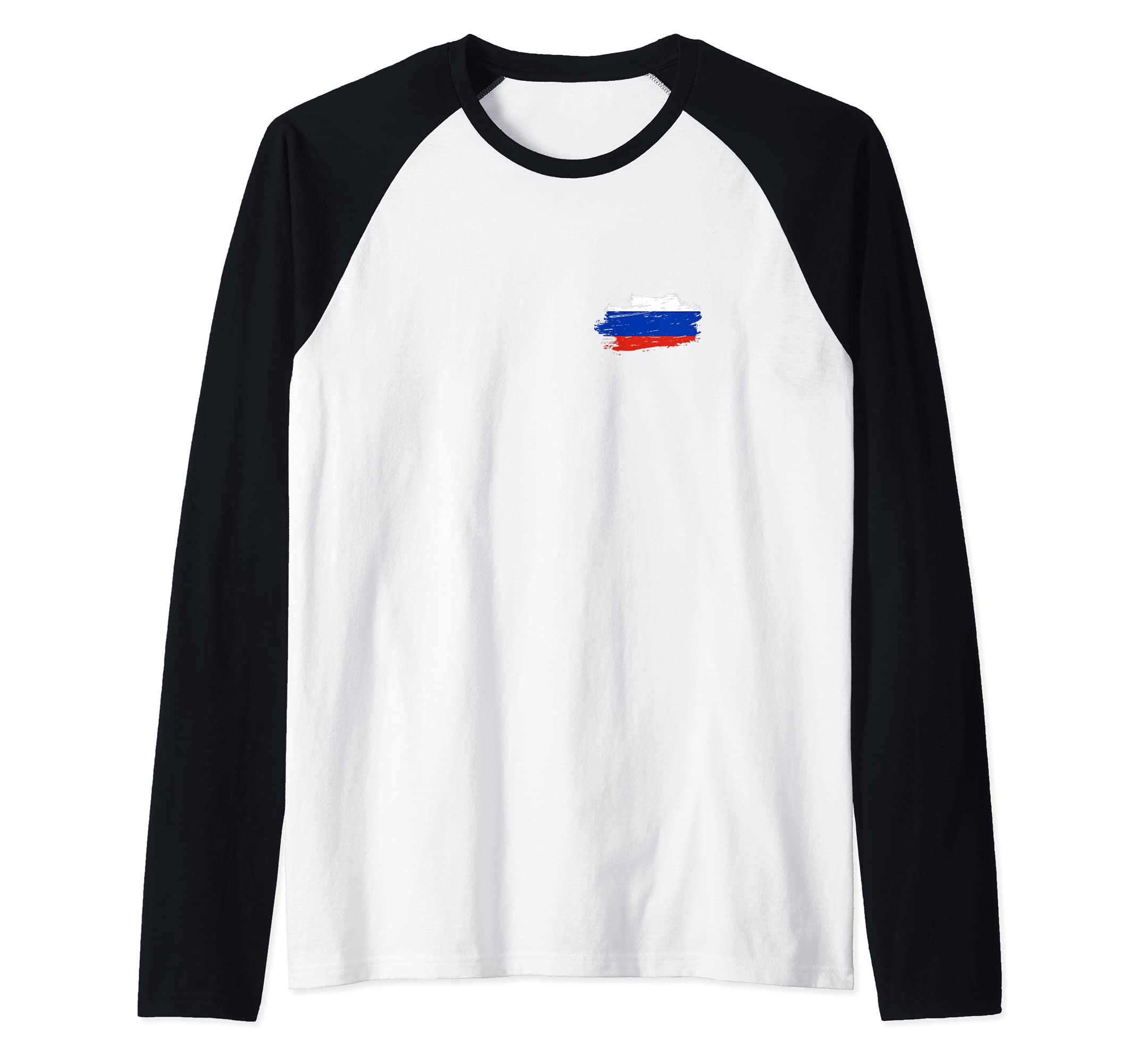 Flag Russia Raglan Baseball Tee