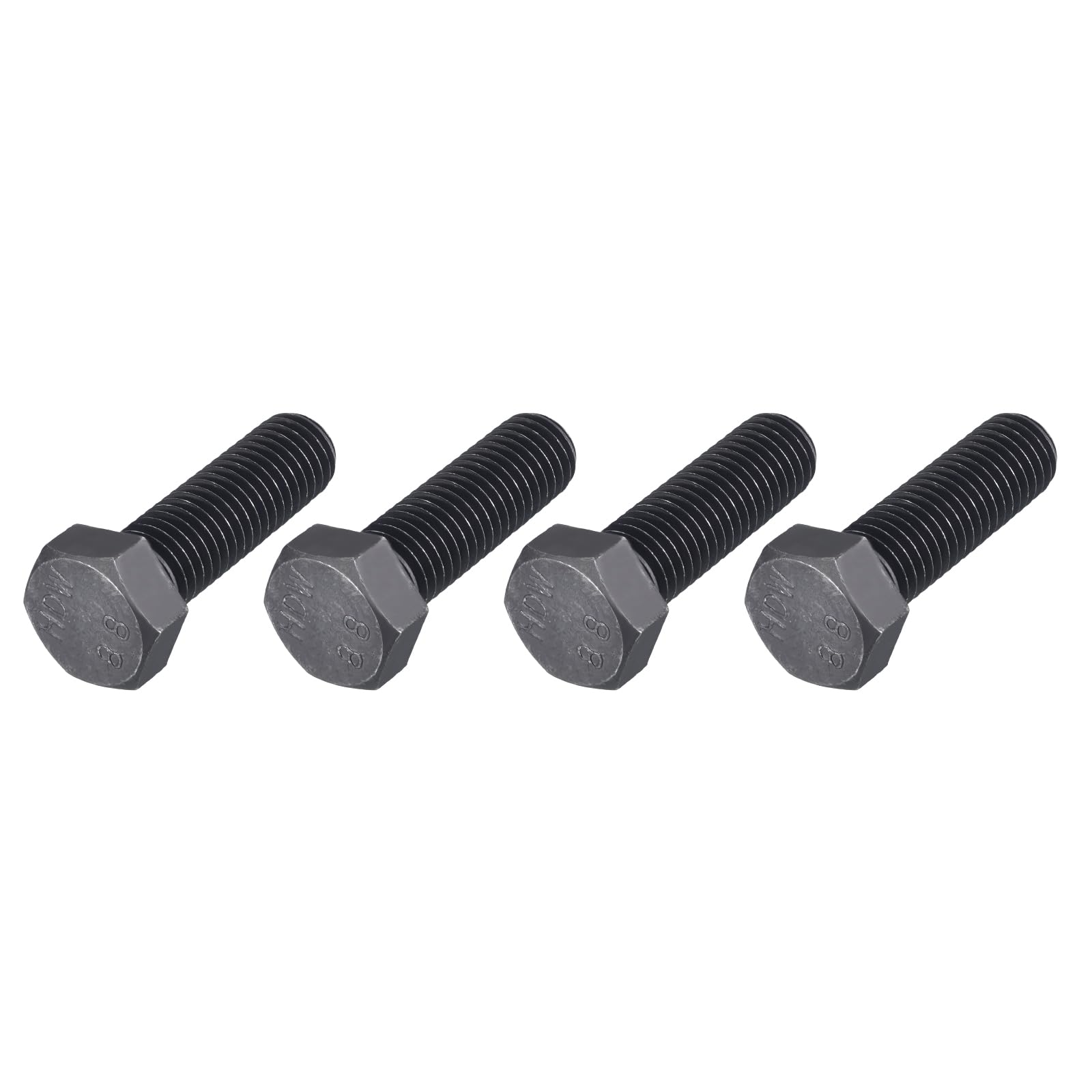 METALLIXITY Hex Bolts (M14-2x45mm) 4Pcs, 8.8 Grade Carbon Steel Fully Threaded Black Oxide, Coarse Thread UNC Hex Head Screw Bolt - for Furniture Repair — image 1