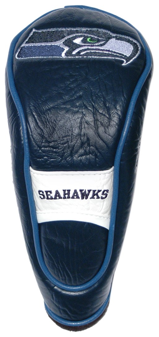 Team Golf NFL Seattle Seahawks Hybrid Head Cover Hybrid Golf Club Headcover, Hook-and-Loop Closure, Velour lined for Extra Club Protection