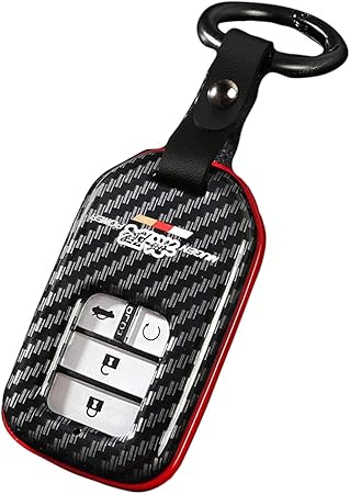 Amazon Co Jp Hurricane ホンダリアルカーボンファイバーインフィニットプレミアムスマートキーケースキーケースシビックrリモートcrvパイロットfk8 S660 Jw5 Cr Z Zf1フィットeg9ベゼルに適した 車 バイク