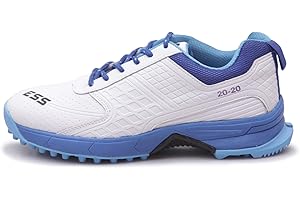 YOOGI ESS Star Cricket Shoes for Man's Rubber Spikes,Light Weight All-Rounder Professional Cricket Shoes