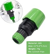 Rowjow Kitchen Tap Hose Connector Garden Hose Adapter Green view 3