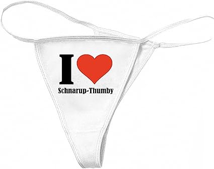 ReifenMarkt Damen String Tanga Thong I Love SchnarupThumby … das