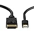 Mini DP to DP,Splaks 6.56 ft Gold Plated Mini DisplayPort to DisplayPort DP v1.2 Cable 4K Resolution, Audio and Video Cable Support, 60Hz and Full 1080P HD, Male to Male -Black