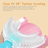 Fantasyon 3 Pack U-Shaped Kids Toothbrushes Food Grade Silicone 2-6 Years view 5