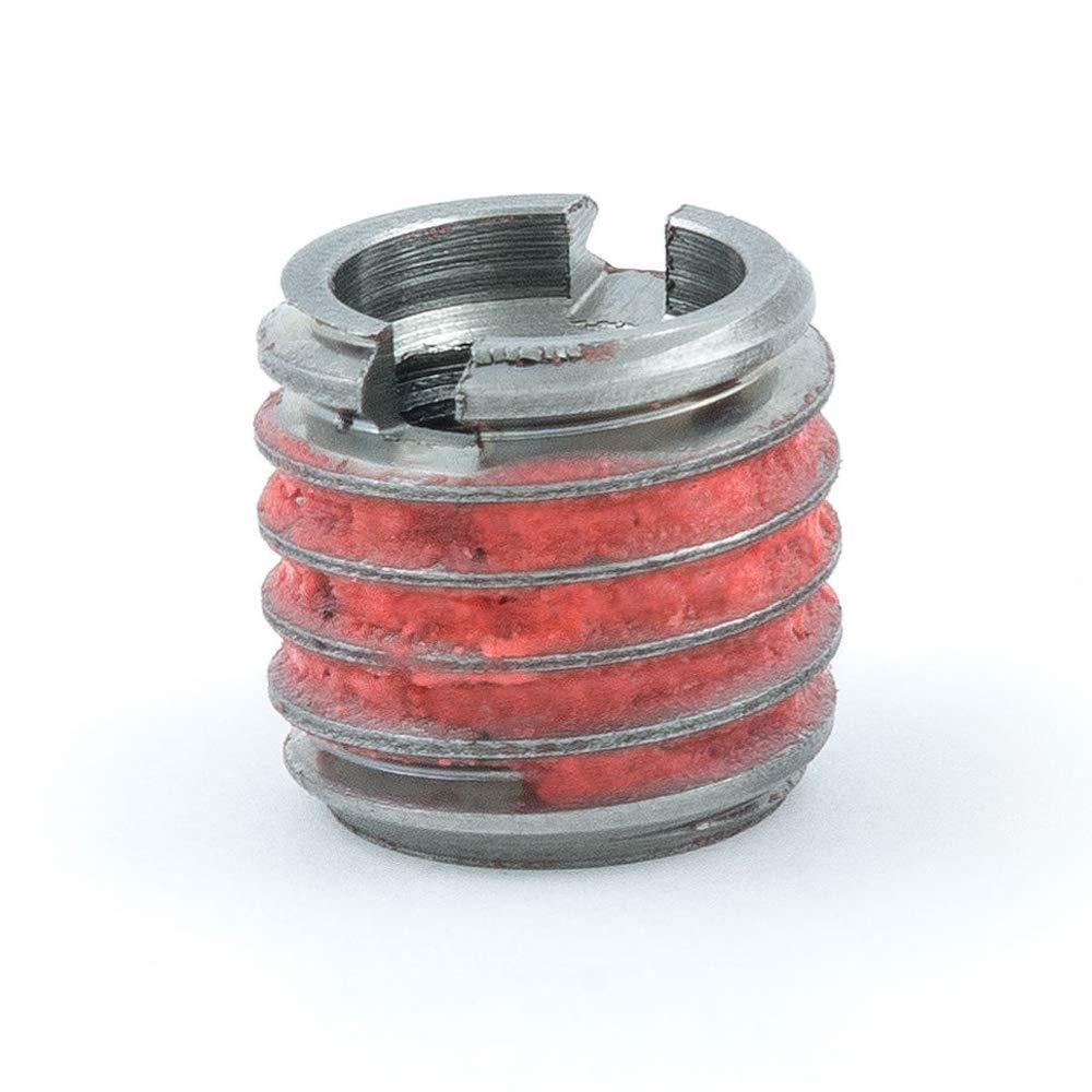 E-Z Lok Externally Threaded Insert, 303 Stainless Steel/Metric, M14-2.0 Internal Threads, 7/8″-9 External Threads, 17.45mm Length, Made in US