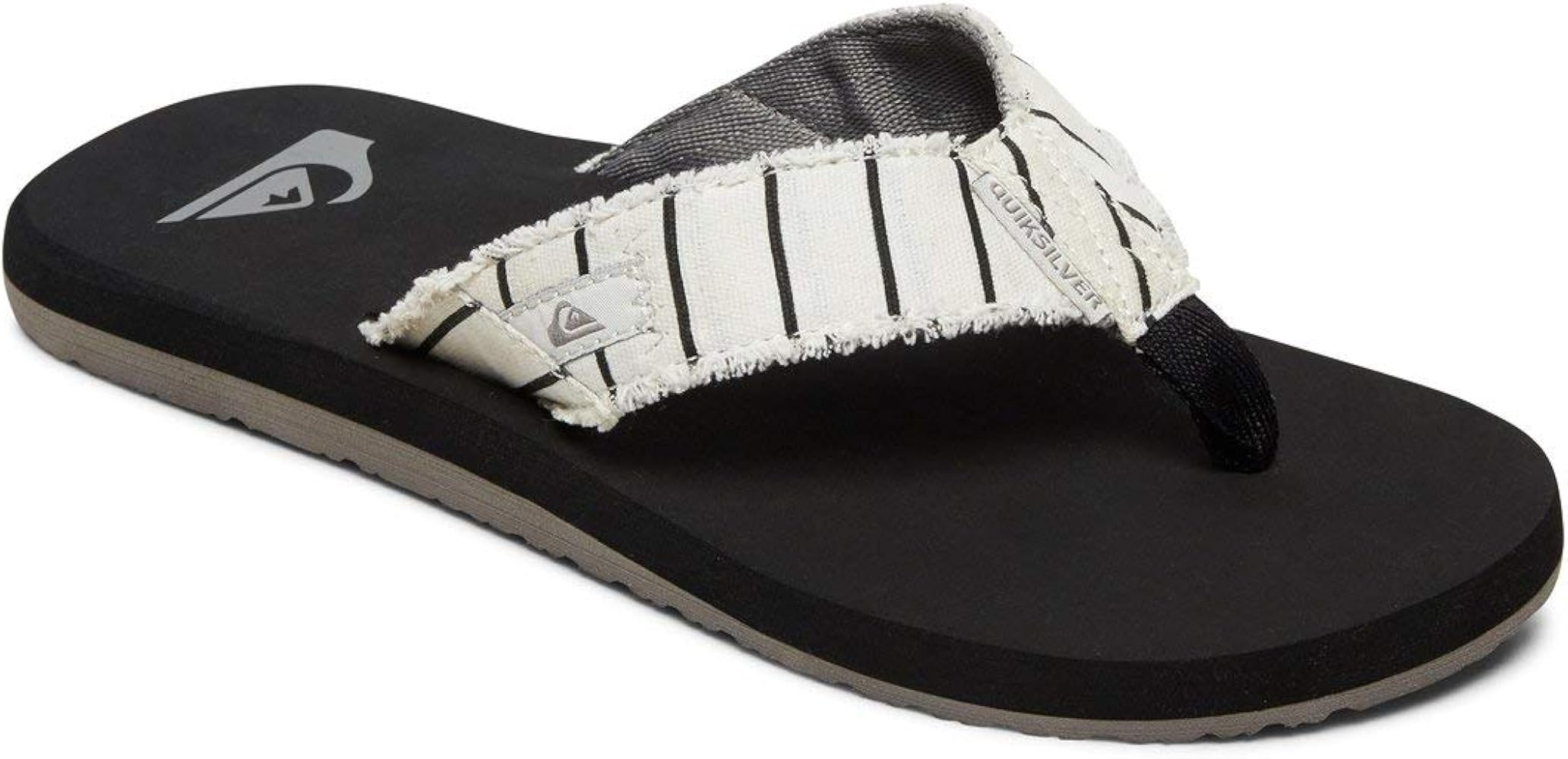 black quiksilver flip flops