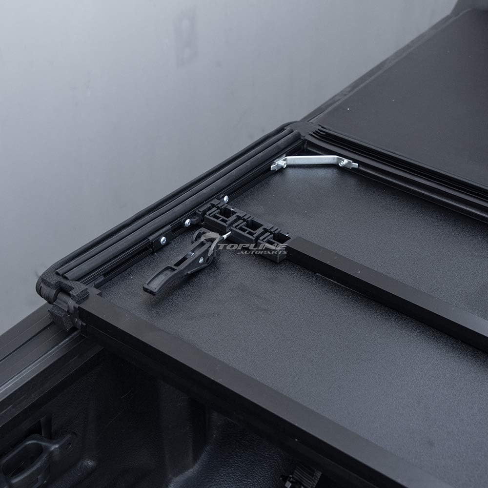 Amazon Com Topline Autopart Lightweight Tri Fold Hard Vinyl Truck Bed Tonneau Cover For 04 15 Nissan Titan 6 5 Feet 78 Bed Automotive